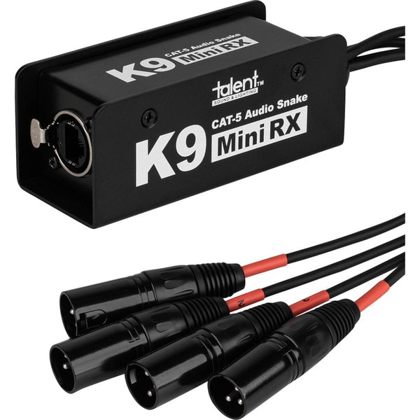 Main product image for Talent K9-Mini RX Cat5 XLR Audio/AES Extender